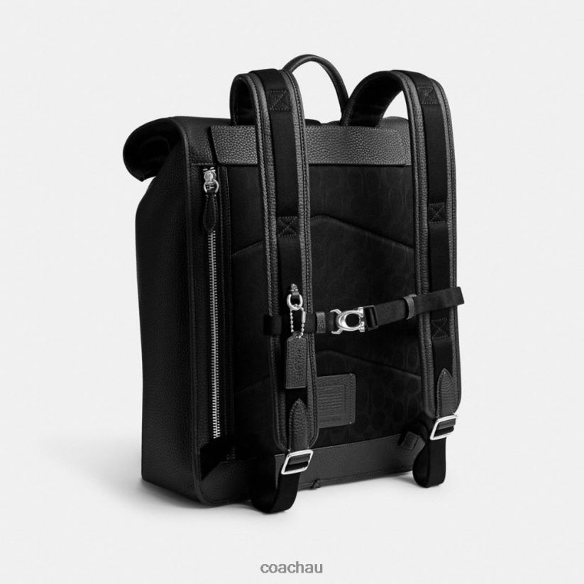 Coach Men BECK ROLL TOP BACKPACK Black Z8JFB8686