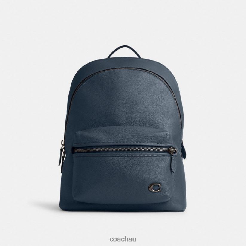 Coach Men CHARTER BACKPACK Dark Denim Z8JFB8679