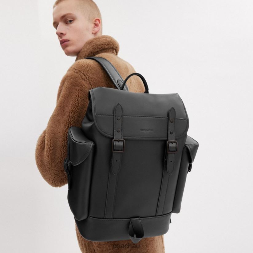 Coach Men HITCH BACKPACK Black Z8JFB8678