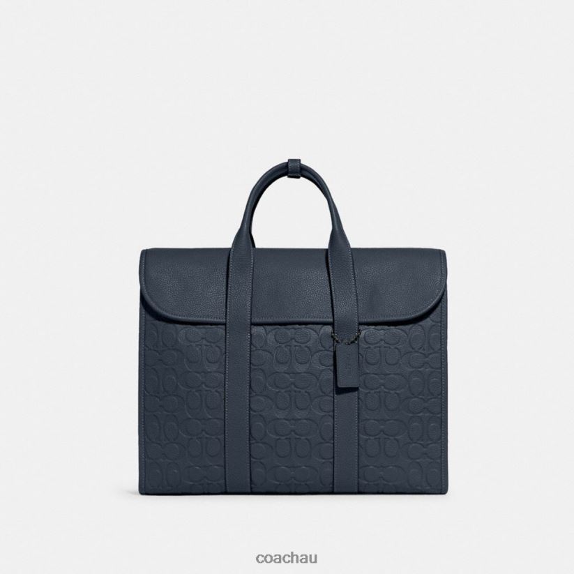 Coach Men GOTHAM PORTFOLIO IN SIGNATURE LEATHER DENIM Z8JFB8623