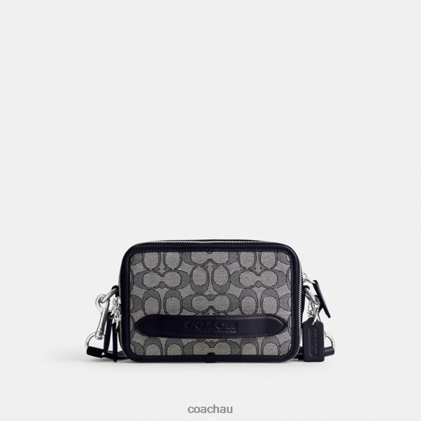 Coach Men CHARTER CROSSBODY IN SIGNATURE JACQUARD Midnight Navy Z8JFB8667