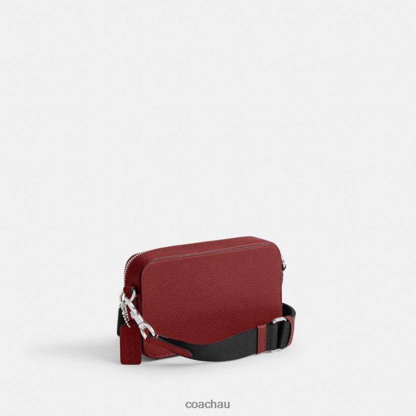 Coach Men CHARTER SLIM CROSSBODY Ruby Red Z8JFB8649