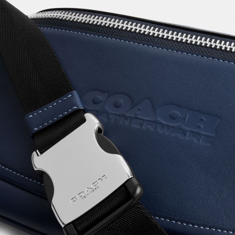Coach Men LEAGUE BELT BAG Deep Blue Z8JFB8671