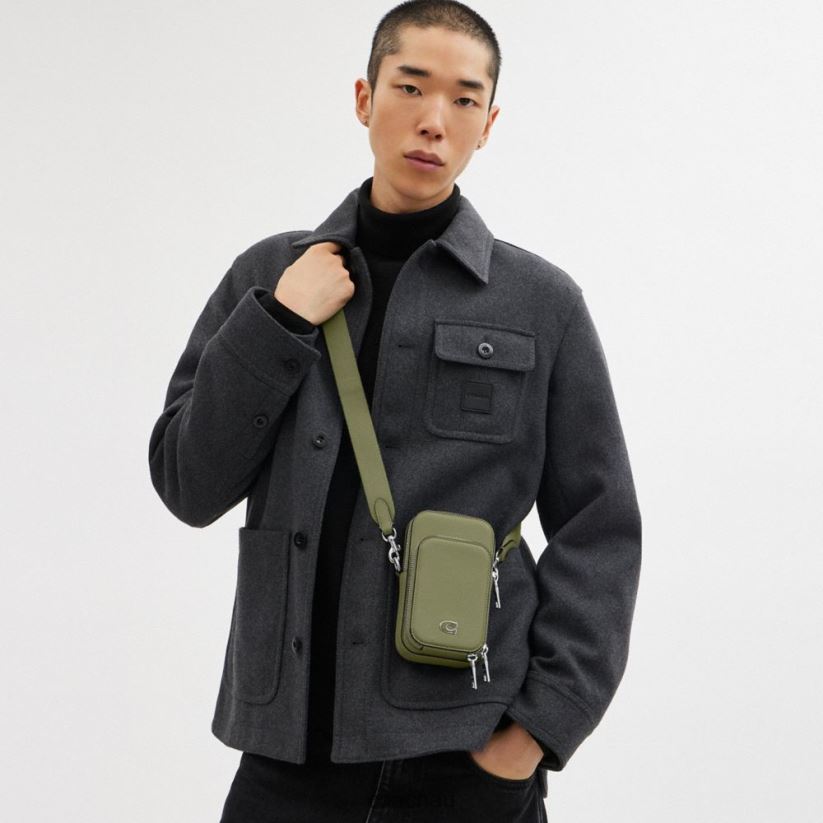 Coach Men PHONE CROSSBODY MOSS Z8JFB8650