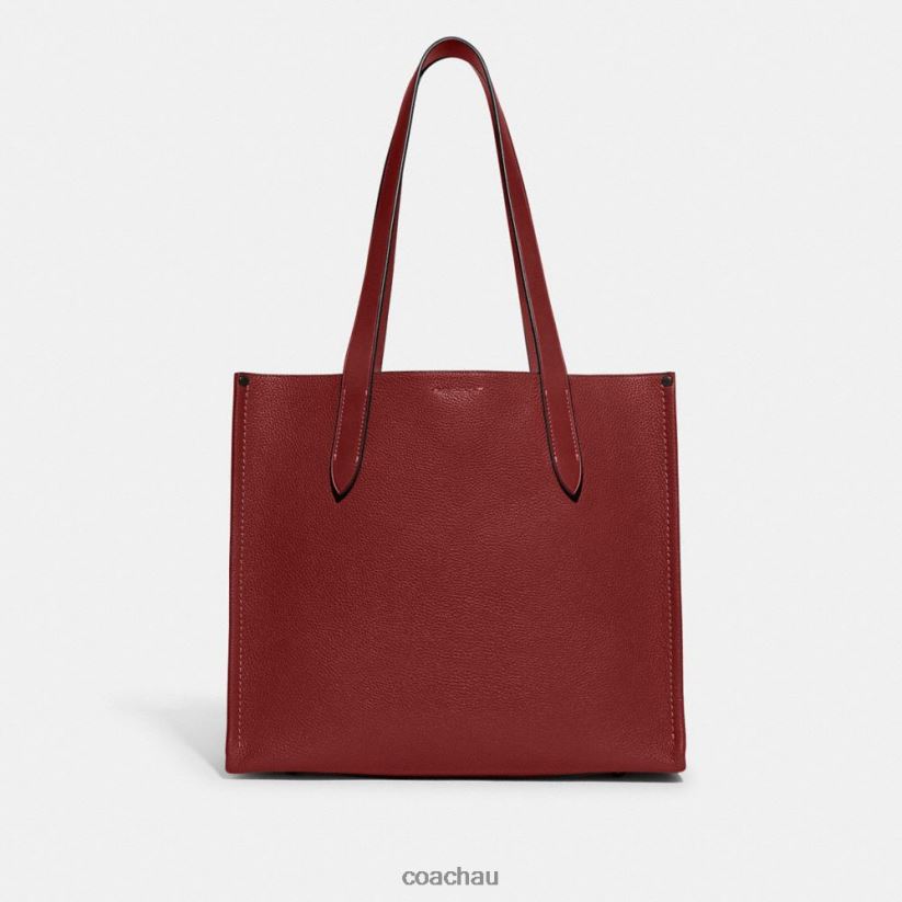 Coach Men RELAY TOTE 34 Ruby Red Z8JFB8627