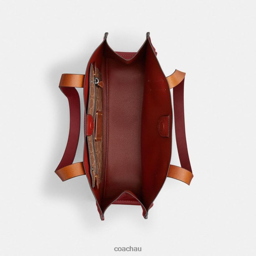 Coach Men RELAY TOTE 34 Ruby Red Z8JFB8627