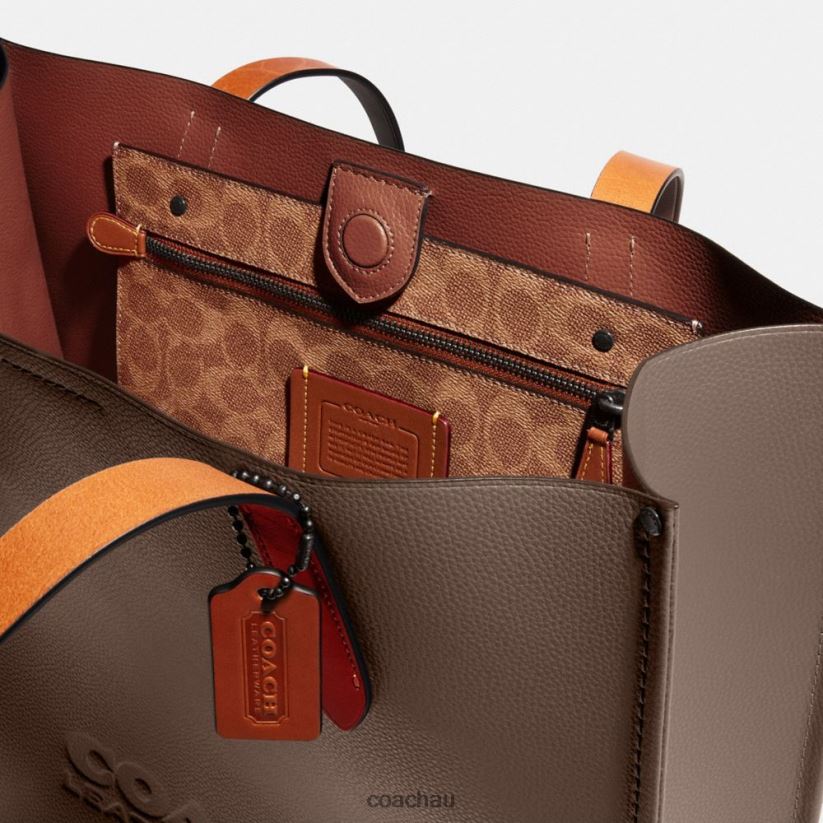 Coach Men RELAY TOTE Dark Stone Z8JFB8631