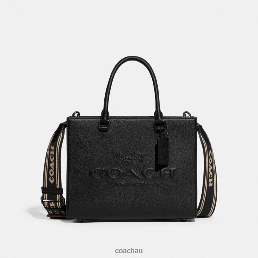 Coach Men TOTE WITH SIGNATURE CANVAS Black Z8JFB8637
