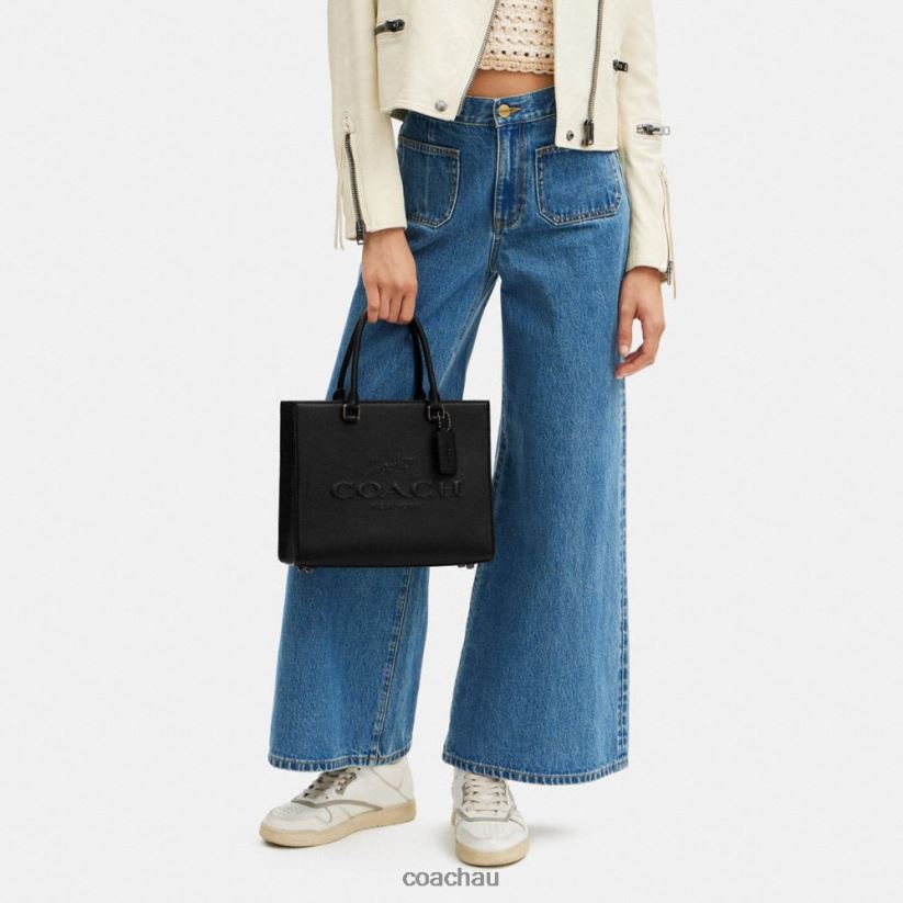 Coach Men TOTE WITH SIGNATURE CANVAS Black Z8JFB8637