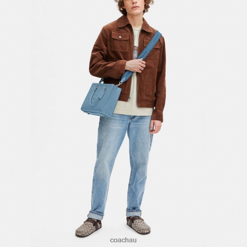 Coach Men TOTE WITH SIGNATURE CANVAS POOL Z8JFB8639