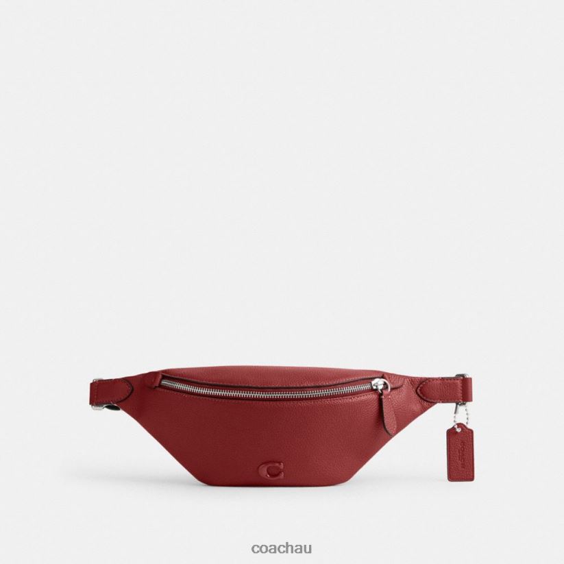 Coach Men CHARTER BELT BAG 7 Ruby Red Z8JFB8689