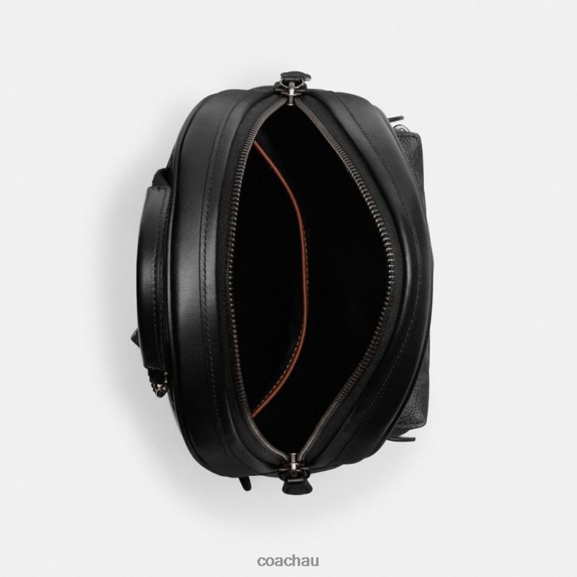 Coach Men CHARTER PACK IN SIGNATURE CANVAS CHARCOAL Z8JFB8691