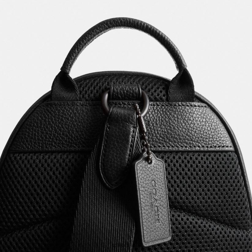Coach Men CHARTER PACK IN SIGNATURE LEATHER Black Z8JFB8690