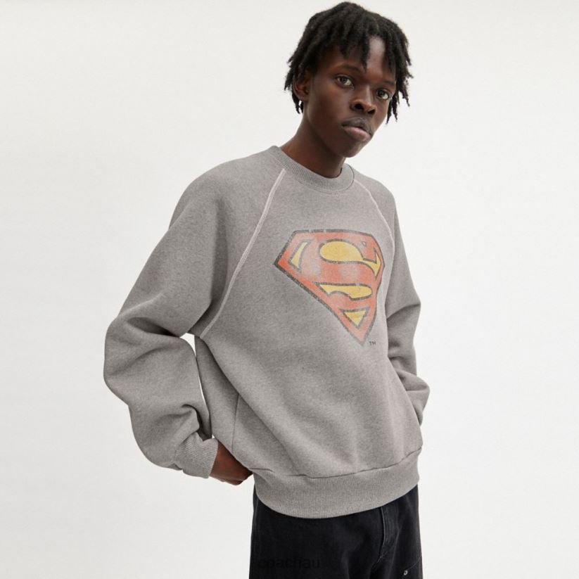 Coach Men COACH | DC SUPERMAN CREWNECK DARK GREY Z8JFB8778