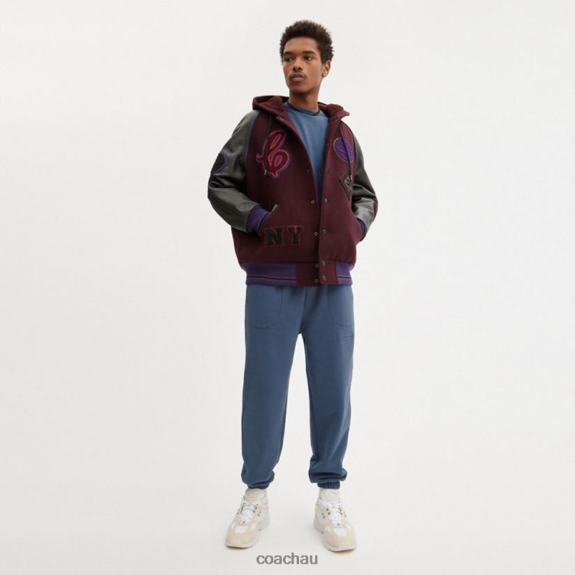 Coach Men ESSENTIAL SOLID JOGGERS Blue. Z8JFB8783