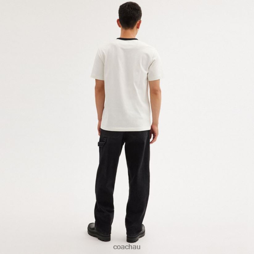 Coach Men NEW YORK T-SHIRT White. Z8JFB8763