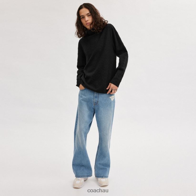 Coach Men SIGNATURE TURTLENECK Black Z8JFB8779