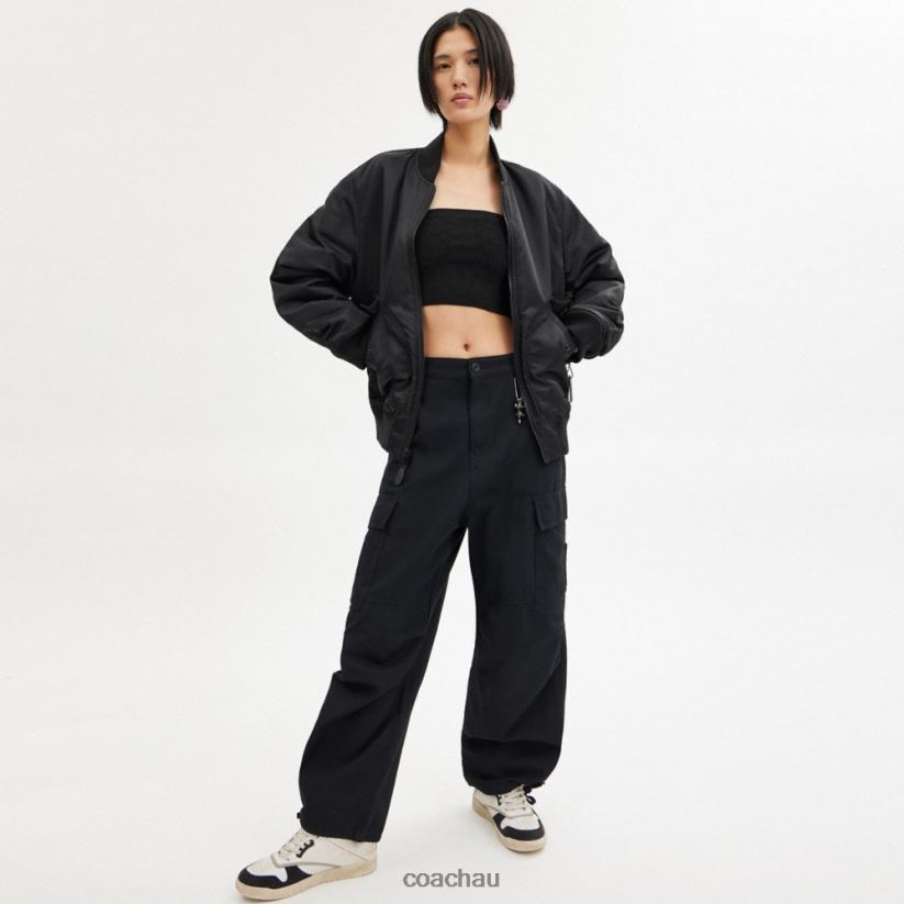 Coach Men REVERSIBLE MA-1 JACKET Black Z8JFB8753