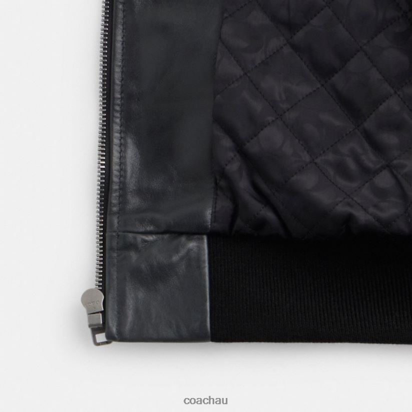 Coach Men SHEARLING UTILITY JACKET Black Z8JFB8754