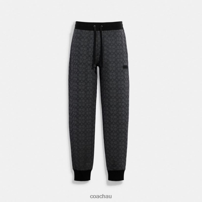 Coach Men ESSENTIAL JOGGERS IN SIGNATURE Charcoal Signature Z8JFB8793