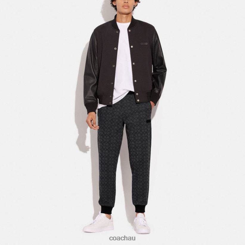 Coach Men ESSENTIAL JOGGERS IN SIGNATURE Charcoal Signature Z8JFB8793