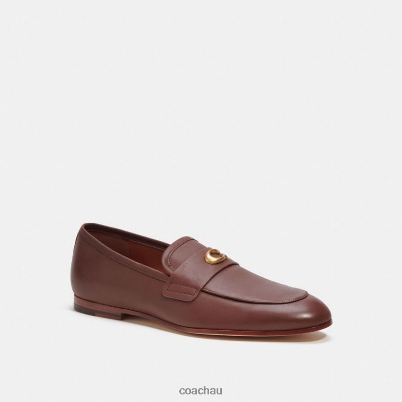 Coach Men SCULPTED SIGNATURE LOAFER Saddle Z8JFB8730