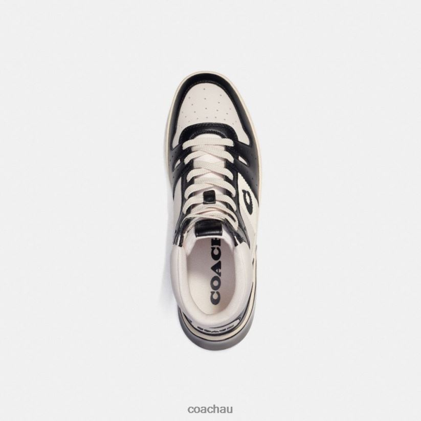 Coach Men CITYSOLE HIGH TOP SNEAKER Chalk/Black Z8JFB8748