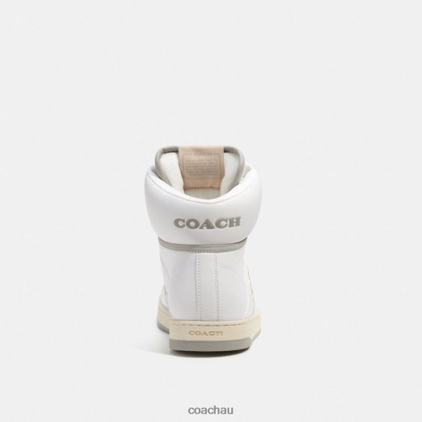 Coach Men C202 HIGH TOP SNEAKER Optic White Z8JFB8743
