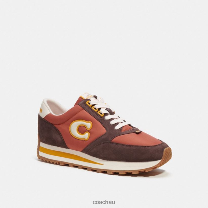 Coach Men RUNNER SNEAKER Rust/Maple Z8JFB8745