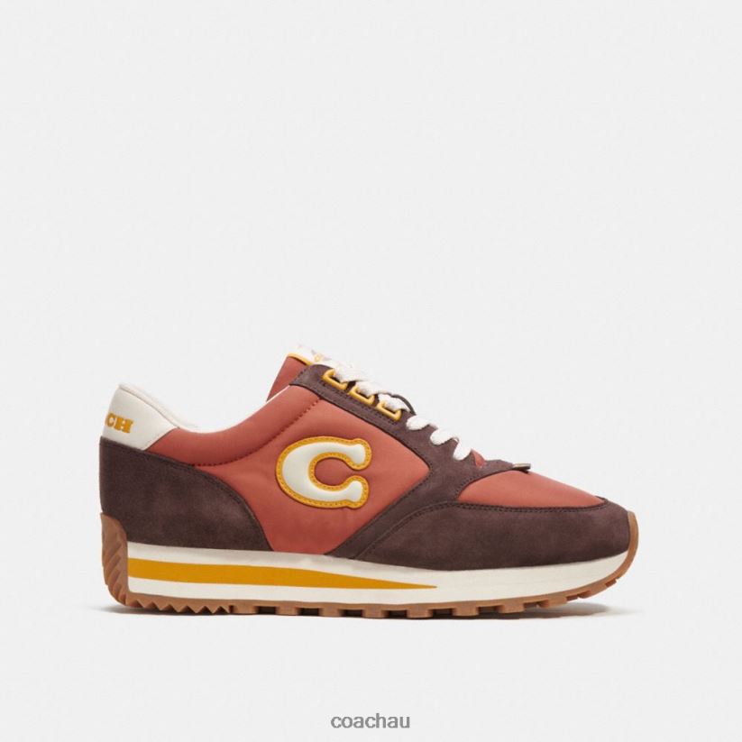 Coach Men RUNNER SNEAKER Rust/Maple Z8JFB8745