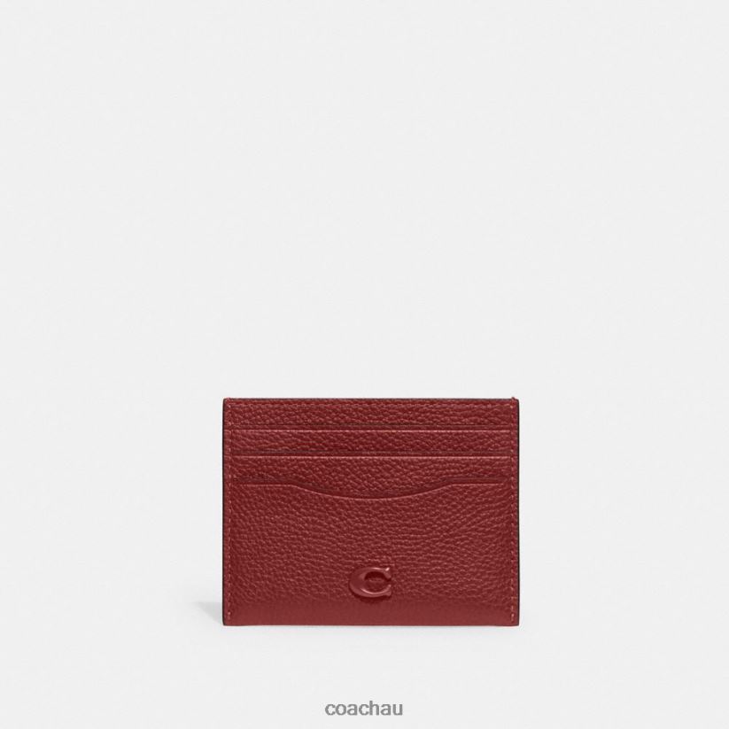 Coach Men CARD CASE Ruby Red Z8JFB8718
