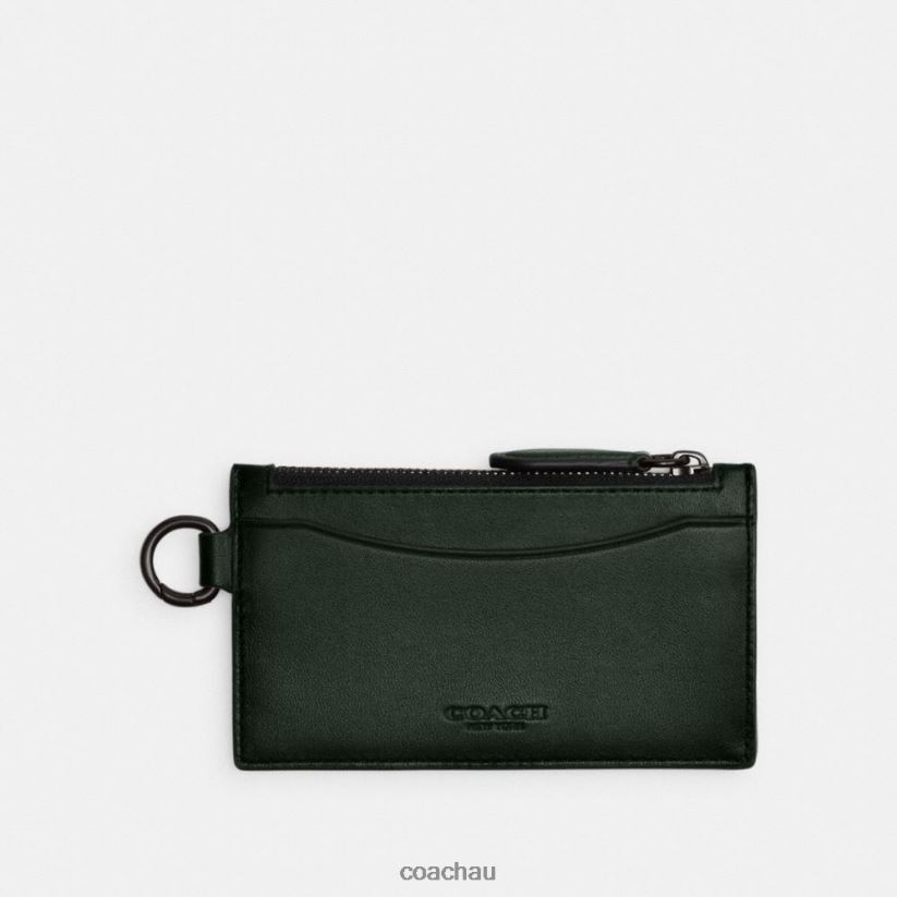 Coach Men ZIP CARD CASE Amazon Green Z8JFB8724