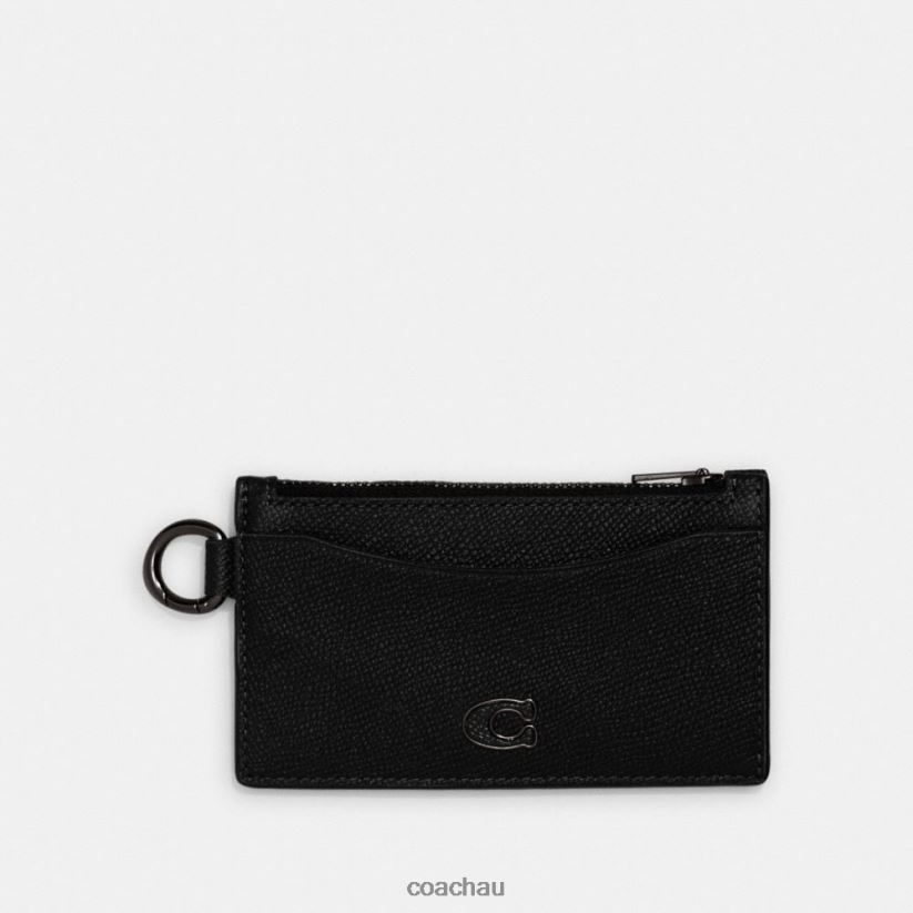 Coach Men ZIP CARD CASE Black Z8JFB8726