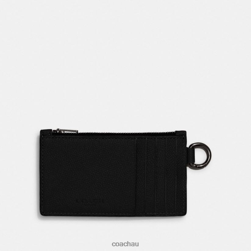 Coach Men ZIP CARD CASE Black Z8JFB8726