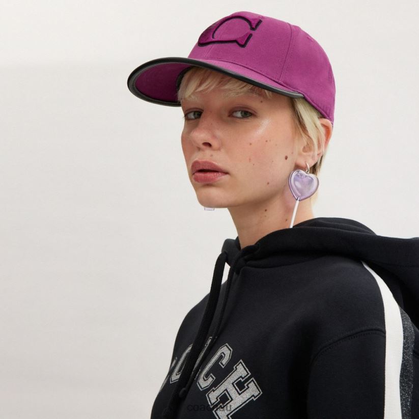 Coach Women BASEBALL HAT DEEP PLUM Z8JFB8560