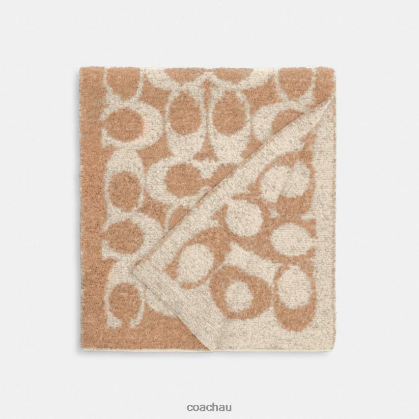 Coach Women SIGNATURE MUFFLER Chalk Z8JFB8578