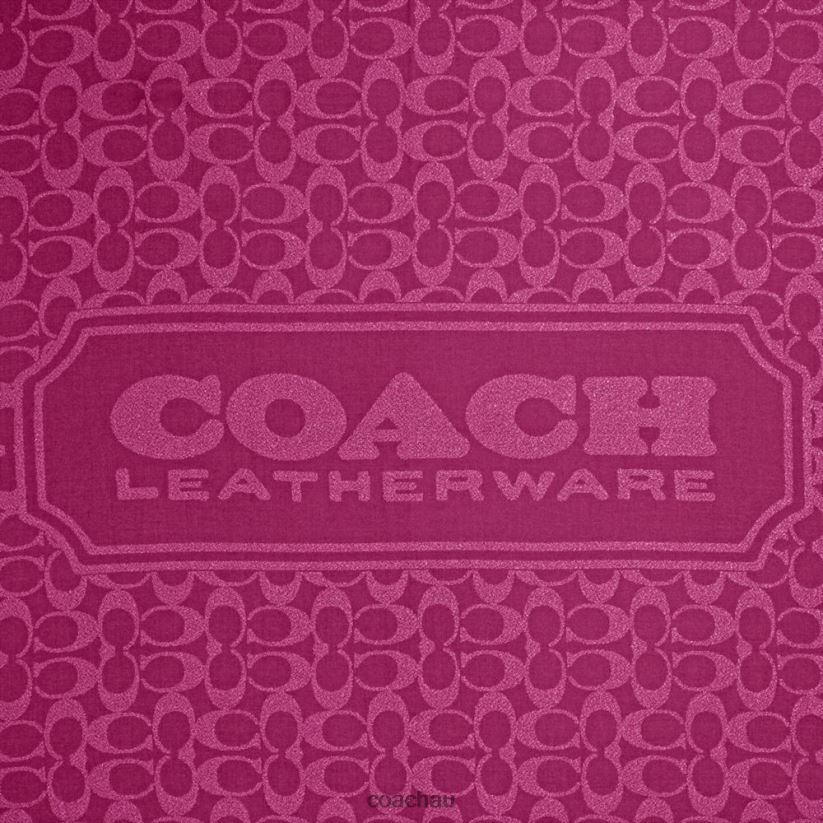 Coach Women SIGNATURE SHAWL DEEP PLUM Z8JFB8551
