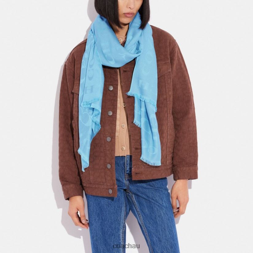 Coach Women SIGNATURE STOLE POOL Z8JFB8607