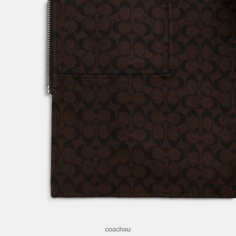 Coach Women DOUBLE FACE CAPE Black Z8JFB8451