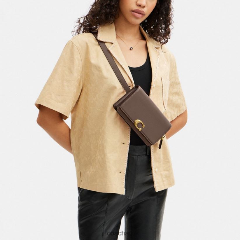 Coach Women BANDIT BELT BAG B4/DARK STONE Z8JFB89