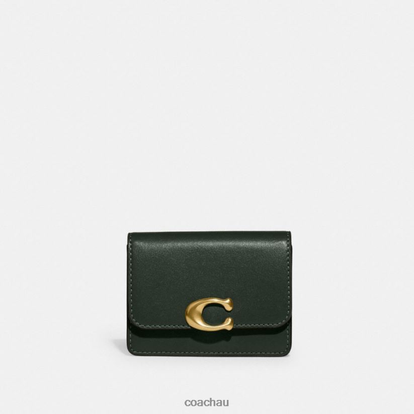 Coach Women BANDIT CARD CASE B4/Amazon Green Z8JFB88