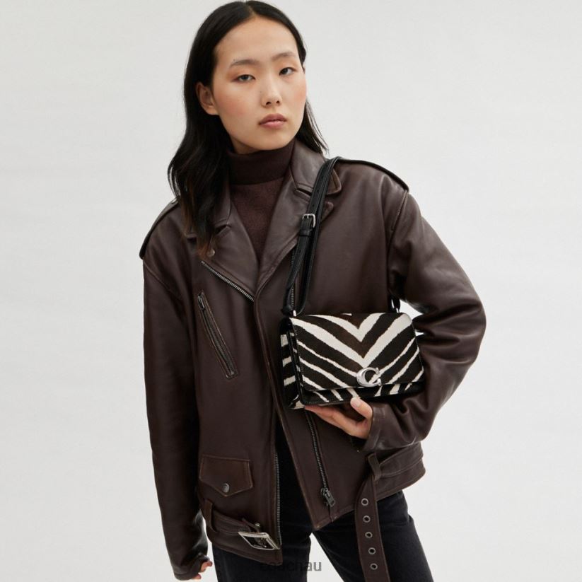 Coach Women BANDIT SHOULDER BAG WITH ZEBRA PRINT LH/Zebra Z8JFB81