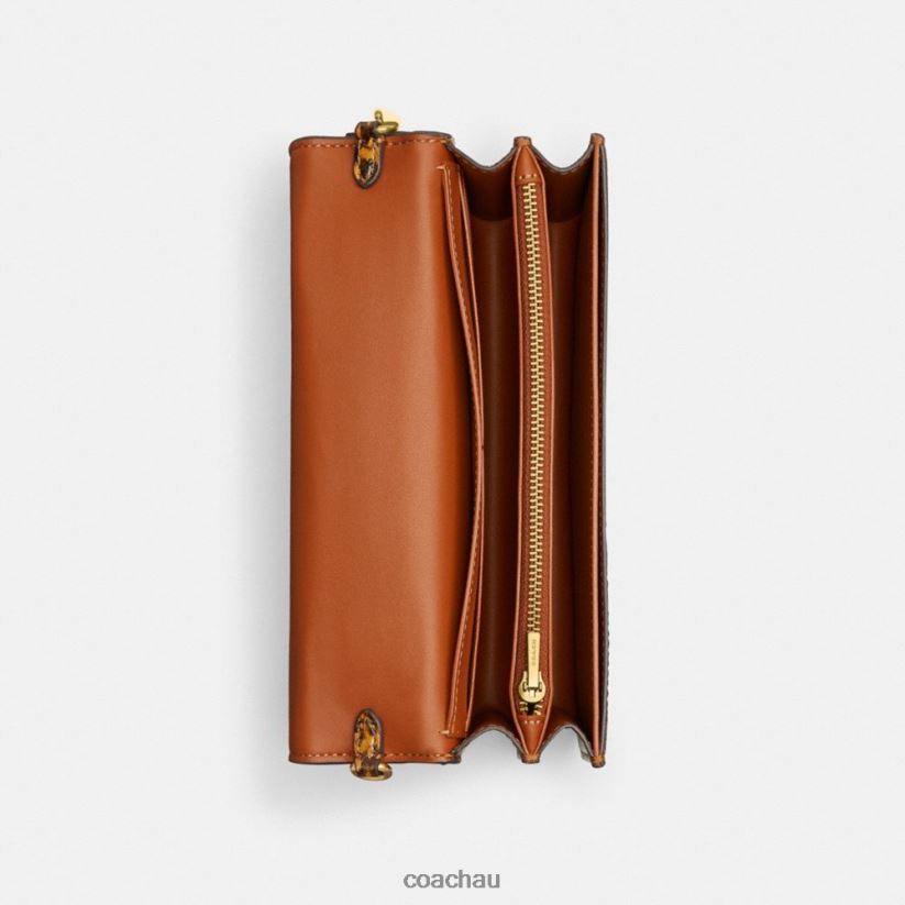 Coach Women BEA CROSSBODY IN SNAKESKIN B4/MUSTARD Z8JFB8228