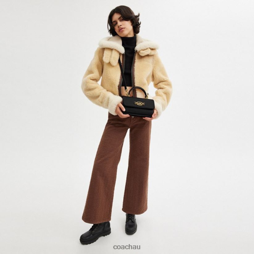 Coach Women HARLOW TOP HANDLE B4/BLACK Z8JFB8226