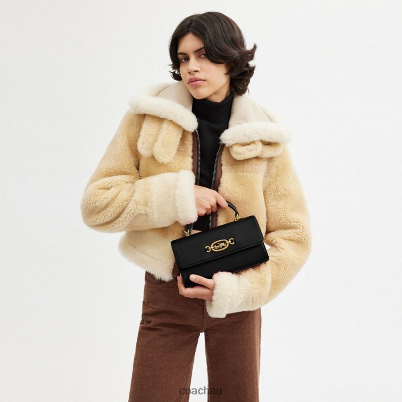 Coach Women HARLOW TOP HANDLE B4/BLACK Z8JFB8226