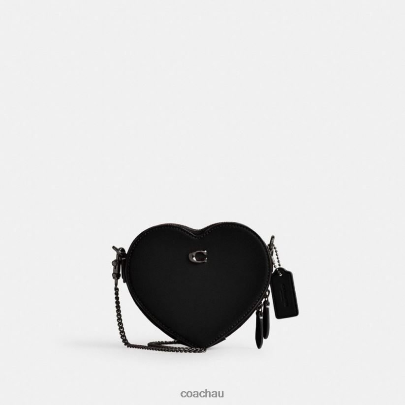 Coach Women HEART CROSSBODY 14 V5/Black Z8JFB8211