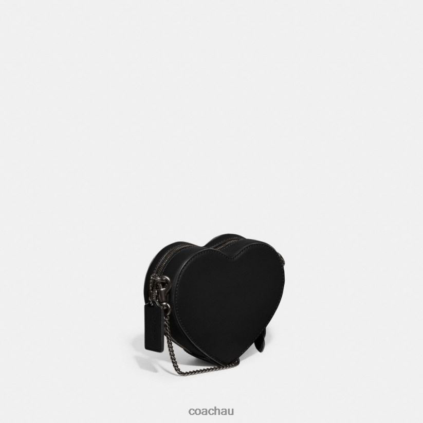 Coach Women HEART CROSSBODY 14 V5/Black Z8JFB8211
