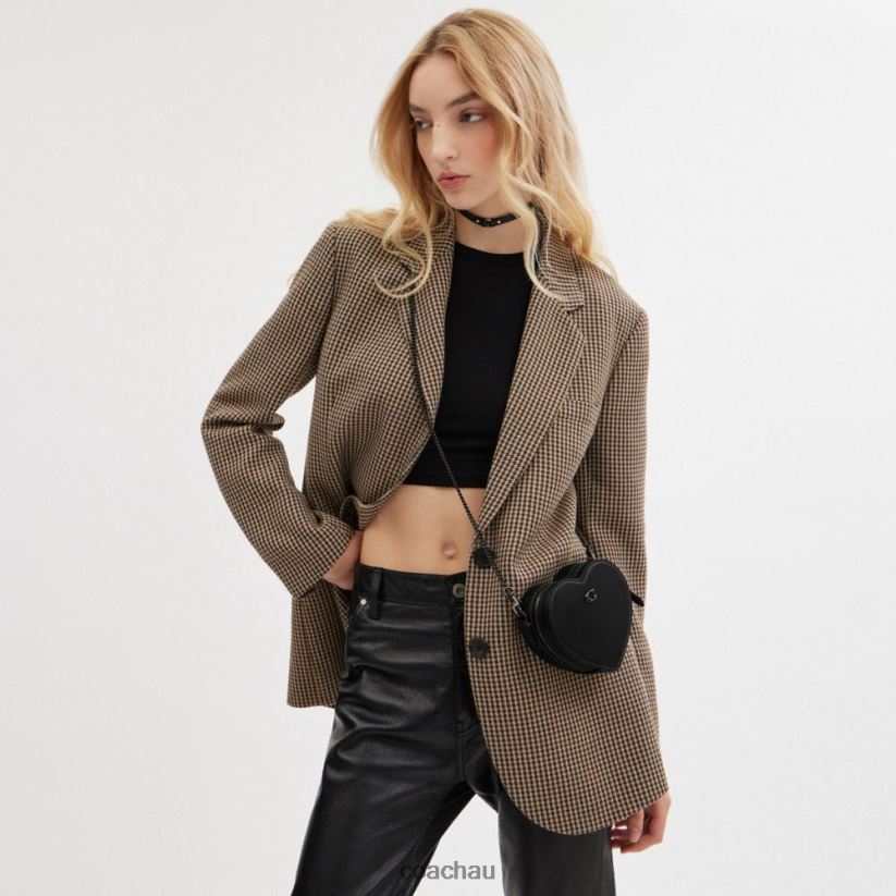 Coach Women HEART CROSSBODY 14 V5/Black Z8JFB8211