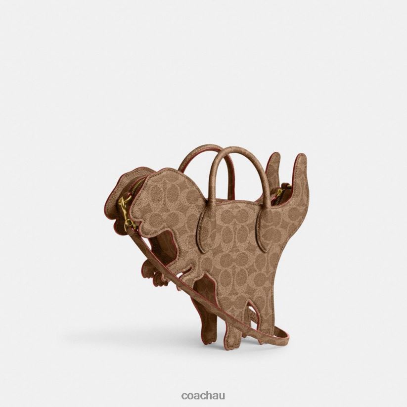 Coach Women REXY BAG IN SIGNATURE CANVAS B4/Tan Rust Z8JFB8231