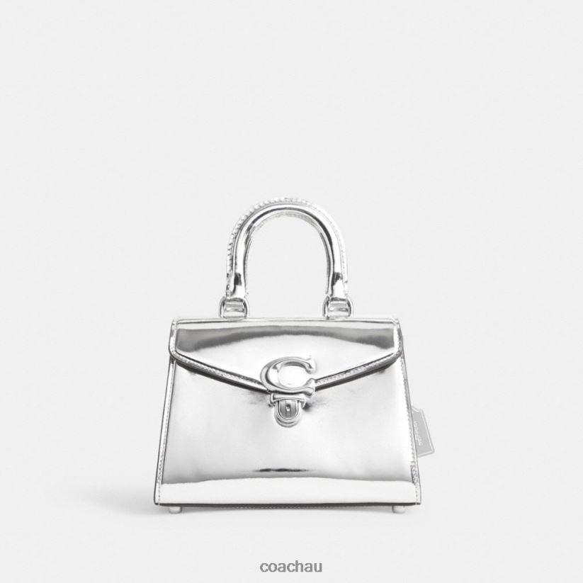 Coach Women SAMMY TOP HANDLE 21 IN SILVER METALLIC LH/Silver Z8JFB8230